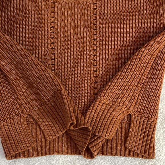 Aeropostale Brown / Burnt Orange  Knit Sweater | Size Medium - Picture 5 of 8